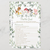 Chic Farm Animals Greenerity Finden Sie das Game (Vorne/Hinten)