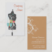 Chic Fashion Accessoire und Dress Boutique Visitenkarte (Vorne/Hinten)