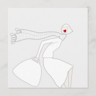 Chic Fashion Coloring Art Card Miss Wendy Feiertagskarte