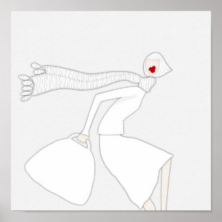 Chic Fashion Coloring Art Poster Miss Wendy