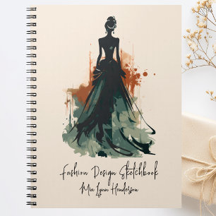 Chic Fashion Design Sketchbook Notizblock