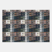 Chic Faux Mosaic Gray Terracotta Design Geschenkpapier Set (Vorderseite)