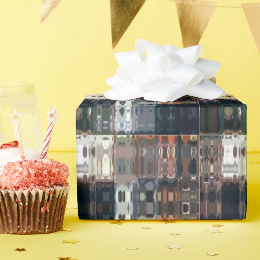 Chic Faux Mosaic Gray Terracotta Design set 2 Geschenkpapier (Geburtstagsparty)