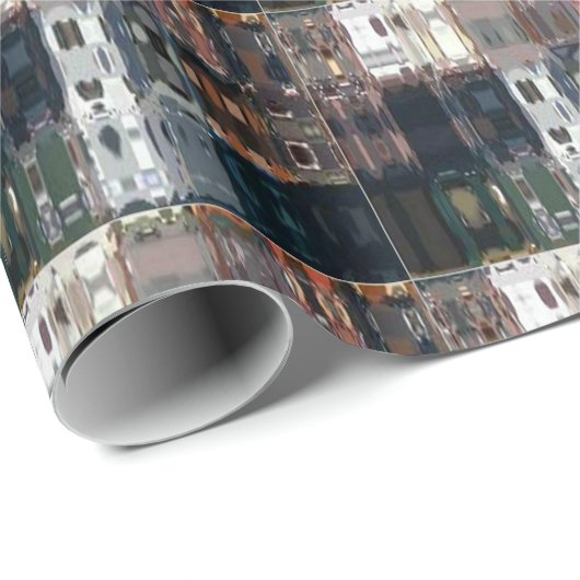 Chic Faux Mosaic Gray Terracotta Design set 2 Geschenkpapier (Rolleneckpunkt)