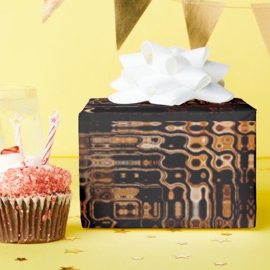 Chic-Faux-Mosaik-Grau-Terrakotta-Design Geschenkpapier (Geburtstagsparty)