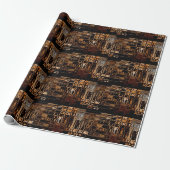 Chic-Faux-Mosaik-Grau-Terrakotta-Design Geschenkpapier (Ungerollt)