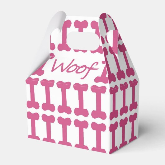 CHIC FAVOR/GESCHENKBOXEN_"Woof" DOG FAVOR BOX Geschenkschachtel (Vorderseite)