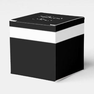 CHIC FAVOR/GIFT BOX_ " danken Ihnen" BLACK/WHITE Geschenkschachtel