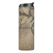 Chic Feathers mit Zebra Print Monogram Thermosbecher (Nach links gedreht)