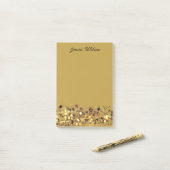 Chic feminin luxuriöse Rahmen benannt Post-it Klebezettel (Auf Schreibtisch)