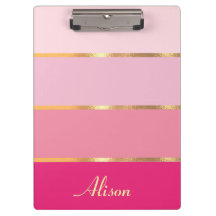 Chic feminin rosa Goldname