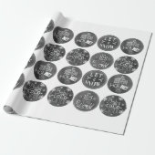 Chic Festive Chalkboard Design Geschenkpapier (Ungerollt)