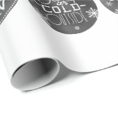 Chic Festive Chalkboard Design Geschenkpapier (Rolleneckpunkt)