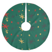 Chic Festive Vintage Weihnachtsbaum Feiertag Polyester Weihnachtsbaumdecke (Vorderseite)