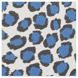 Chic fett aquamarines, blaues Muster Stoff