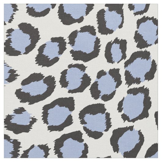 Chic fett hellblau-cheetah-Druckmuster Stoff (Nahaufnahme)