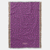 Chic fett lila Muster Decke (Vorderseite Vertikal)