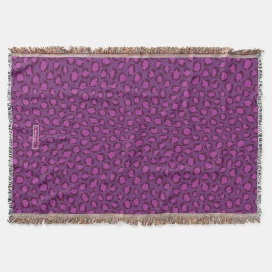 Chic fett lila Muster Decke (Vorderseite)