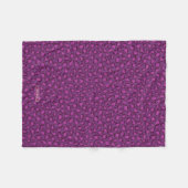Chic fett lila Muster Fleecedecke (Vorderseite (Horizontal))