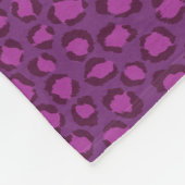 Chic fett lila Muster Fleecedecke (Ecke)