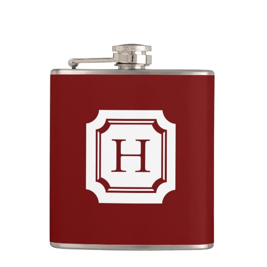 CHIC FLASK_18 RED MIT CLASSIC MONOGRAM FLACHMANN (Vorderseite)