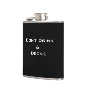 CHIC FLASK_FUNNY "TRINKEN NICHT U. DROHNE " FLACHMANN (Links)
