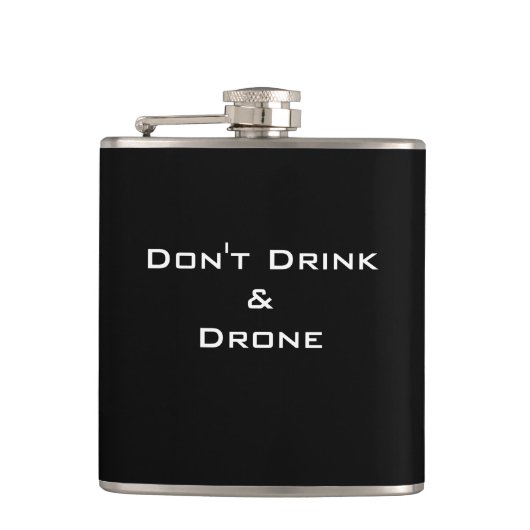 CHIC FLASK_FUNNY "TRINKEN NICHT U. DROHNE " FLACHMANN (Vorderseite)