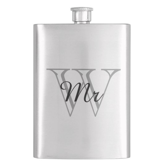 CHIC FLASK_ " Herr" AUF MONOGRAMM Flachmann (Vorderseite)