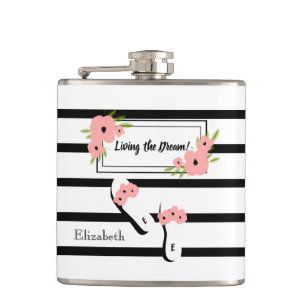 CHIC FLASK_ " LEBEND DAS TRAUM" _PINK FLACHMANN