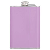 CHIC FLASK_ " südlicher Herr" GRAU AUF ORCHIDEE Flachmann (Rückseite)