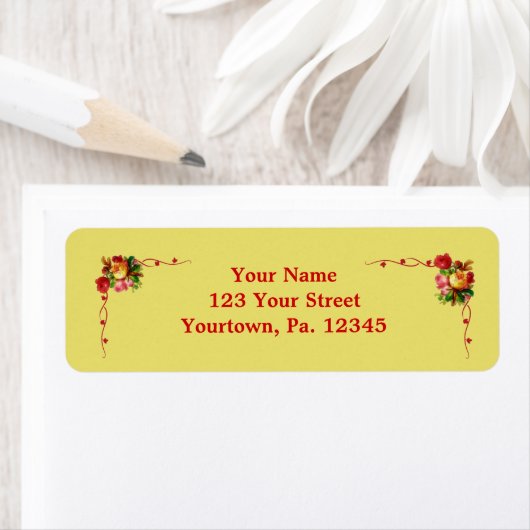 Chic Floral Address Label (Insitu)