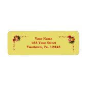 Chic Floral Address Label (Vorne)