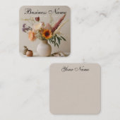 Chic floral | ästhetisch | Boho | Visitenkarte (Vorne/Hinten)