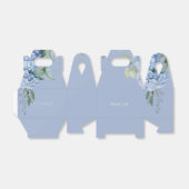 Chic Floral Blue Periwinkle Hydrangea Geschenkschachtel (Ungefaltet)