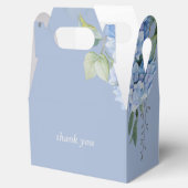 Chic Floral Blue Periwinkle Hydrangea Geschenkschachtel (Geöffnet)