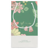 Chic Floral Boho Kleine Geschenktüte (Rückseite)