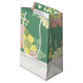Chic Floral Boho Kleine Geschenktüte (Vorderseite Schrägansicht)