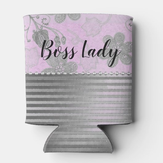 Chic Floral "Boss Lady" Dosenkühler (Rückseite)