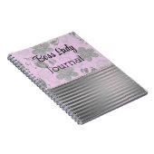 Chic Floral Boss Lady Notizblock (Rechte Seite)