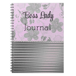 Chic Floral Boss Lady Notizblock