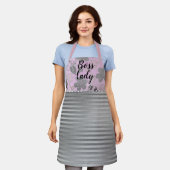 Chic Floral "Boss Lady" Schürze (Getragen)