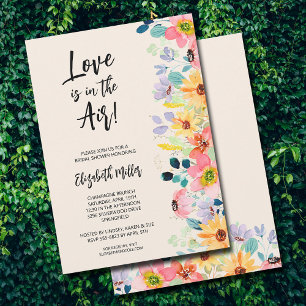 Chic Floral Brautparty Einladung