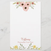 Chic Floral Briefpapier (Vorderseite)