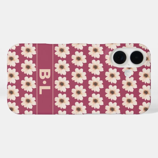 Chic Floral Case-Mate iPhone Hülle (Rückseite (Horizontal))