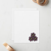 Chic Floral Design Mini-Mitteilungskarten Mitteilungskarte (Vorderseite/Rückseite Beispiel)