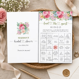 Chic Floral Finde das Gästebingo-Spiel