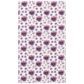 chic floral foliage purple blooming flowers tischdecke (Vorderseite)