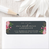 Chic Floral Future Mr. Wedding Rücksendeadresse (Insitu)