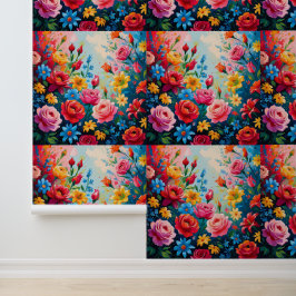Chic Floral Garden Dream Peel and Stick Tapete