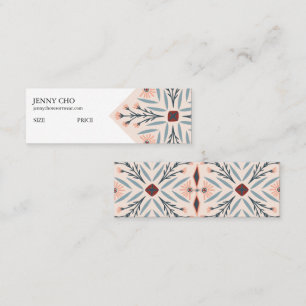 Chic Floral Geometric CUSTOM Preisgröße Hang Tag